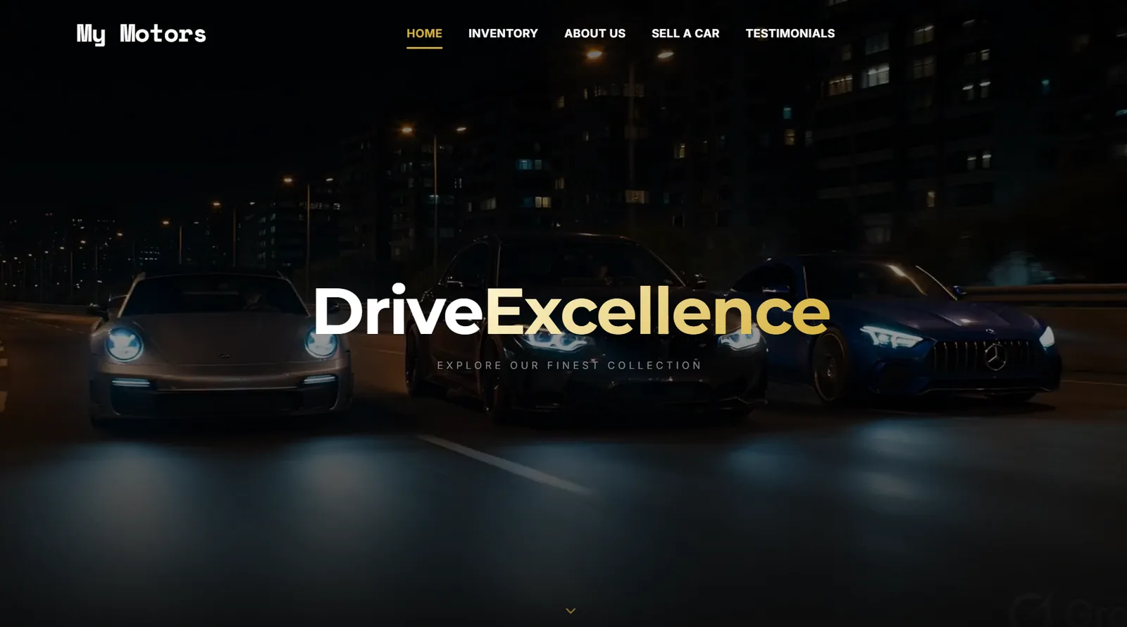 My Motors — DriveExcellence homepage